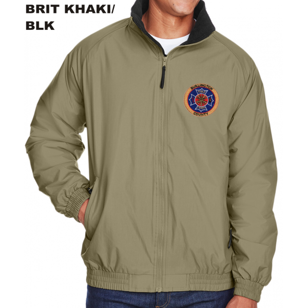 Harriton Fleece-Lined Nylon Jacket